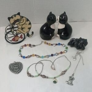 Cat Bundle Salt/Pepper/Jewelry/Figurine/Candle Holder
